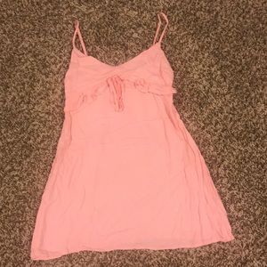 Pink striped sundress